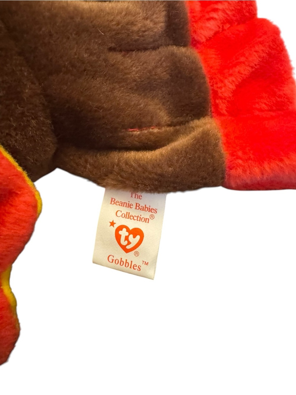Ty Beanie Baby Plush Turkey Stuffed Animal - Picture 7 of 10